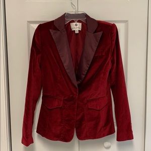 EUC Altuzarra for Target Red Velvet Tuxedo Blazer